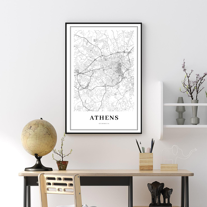 Griechenland Straße Karte Post – Custom Star Map Bewertung und Preis