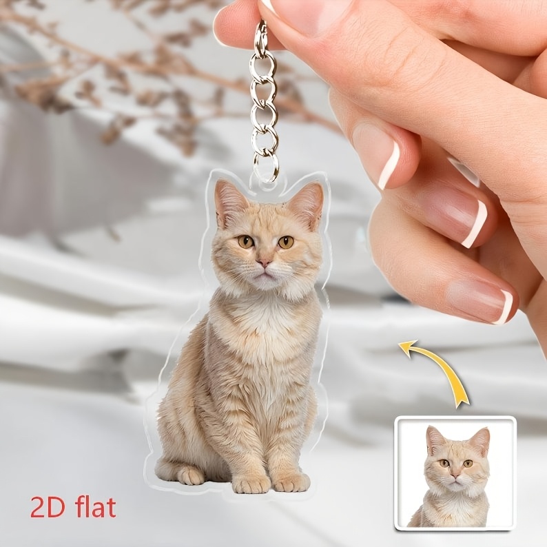 Personalisierter Acryl-Schlüss – Pet Portrait Custom Bewertung und Preis