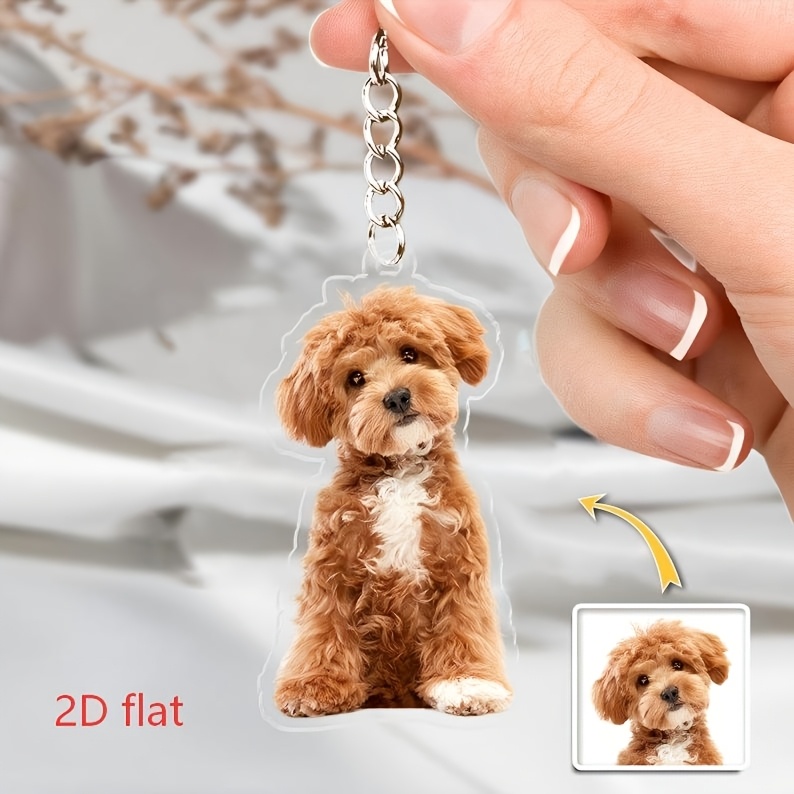 Personalisierter Acryl-Schlüss – Pet Portrait Custom Bewertung und Preis