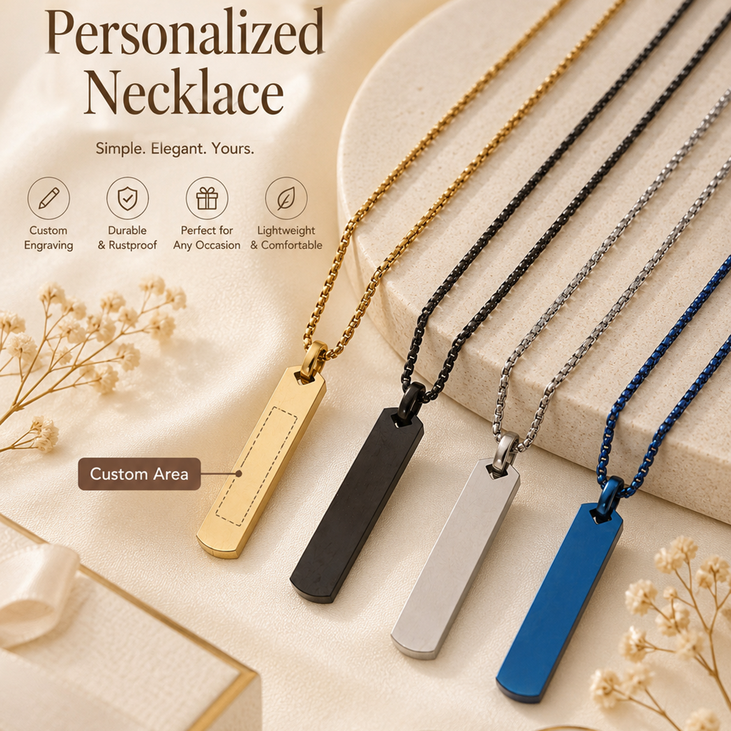 Personalisierte Lange Anhänger – Name Necklace Custom Bewertung und Preis