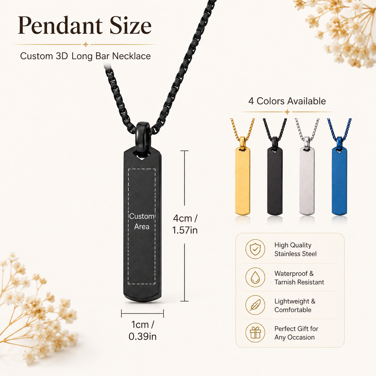 Personalisierte Lange Anhänger – Name Necklace Custom Bewertung und Preis