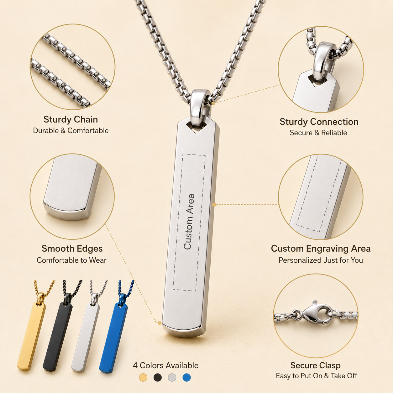 Personalisierte Lange Anhänger – Name Necklace Custom Bewertung und Preis