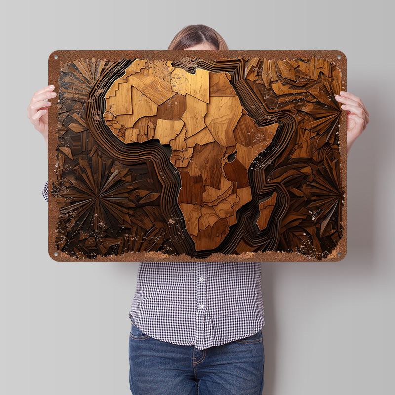 Afrika Karte Holzschnitzerei K – Custom Map Poster Bewertung und Preis