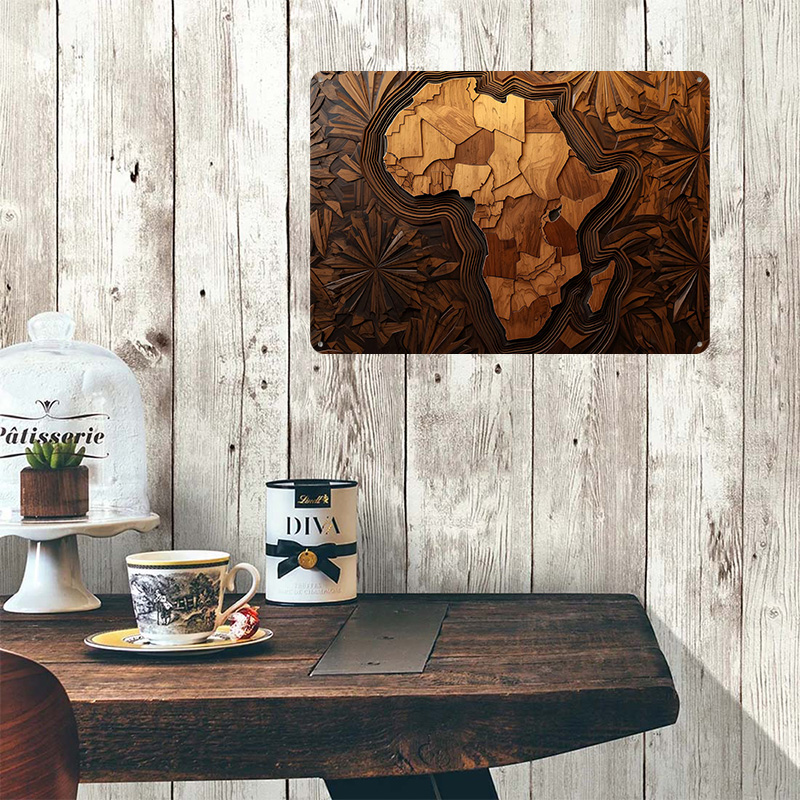Afrika Karte Holzschnitzerei K – Custom Map Poster Bewertung und Preis