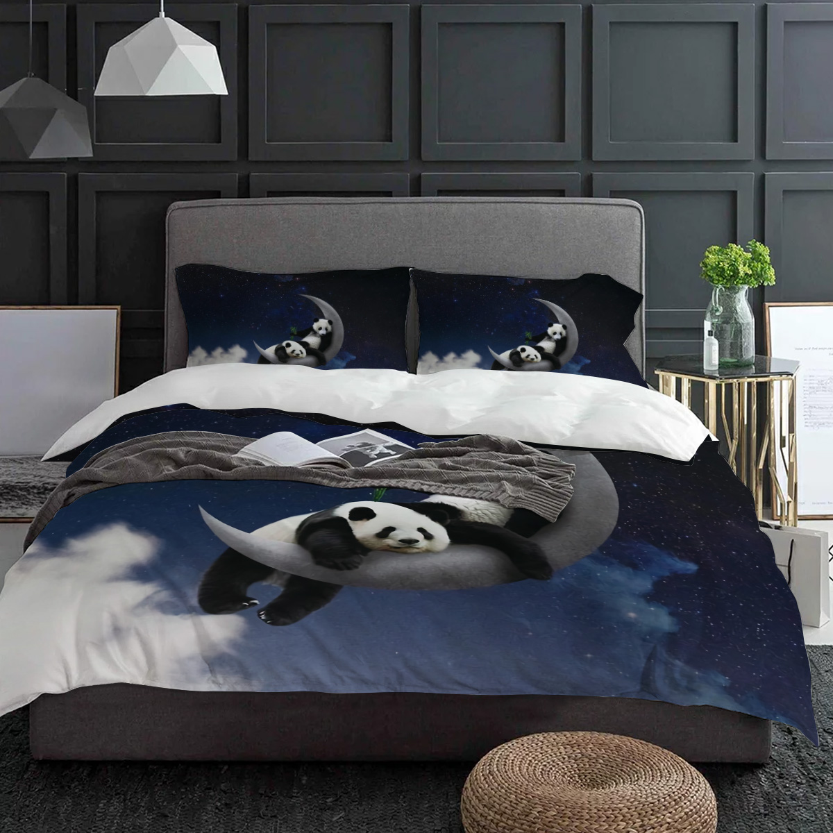 Mond Nachthimmel Panda Bambus  – Custom Night Sky Bewertung und Preis