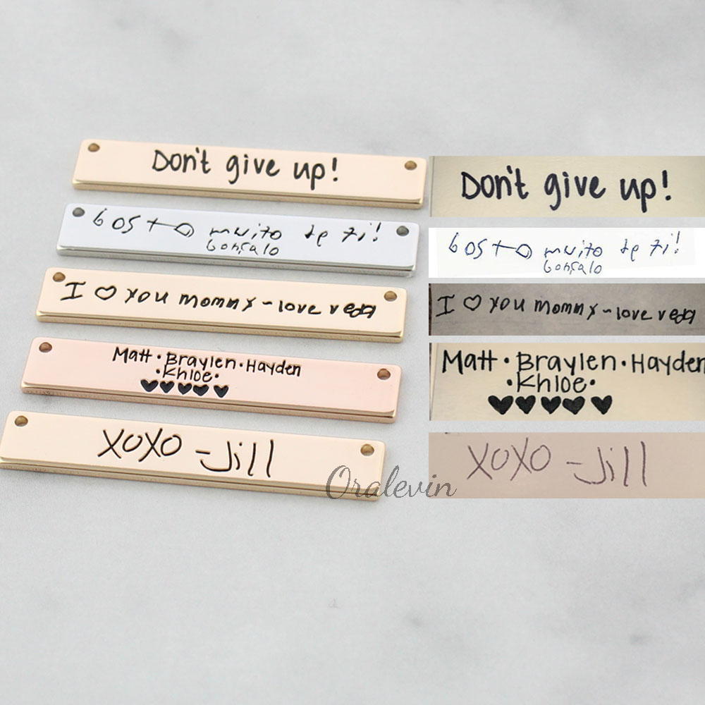 Personalisierte Nach Tatsächli – Handwriting Necklace Bar Bewertung und Preis