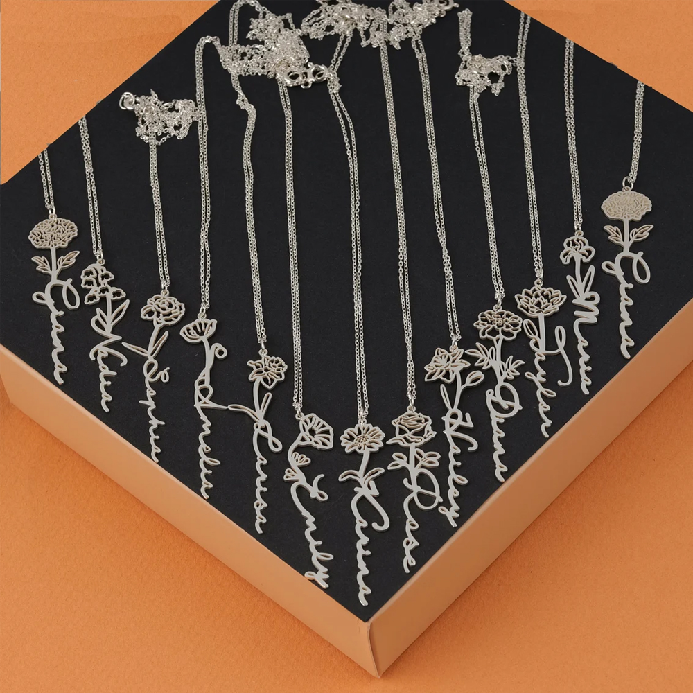 Haiyufly Personalisierte Namen – Birth Flower Necklace Bewertung und Preis