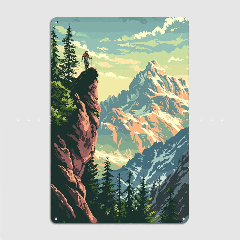 Berglandschafts-Reiseplakat Me – Custom Map Poster Bewertung und Preis