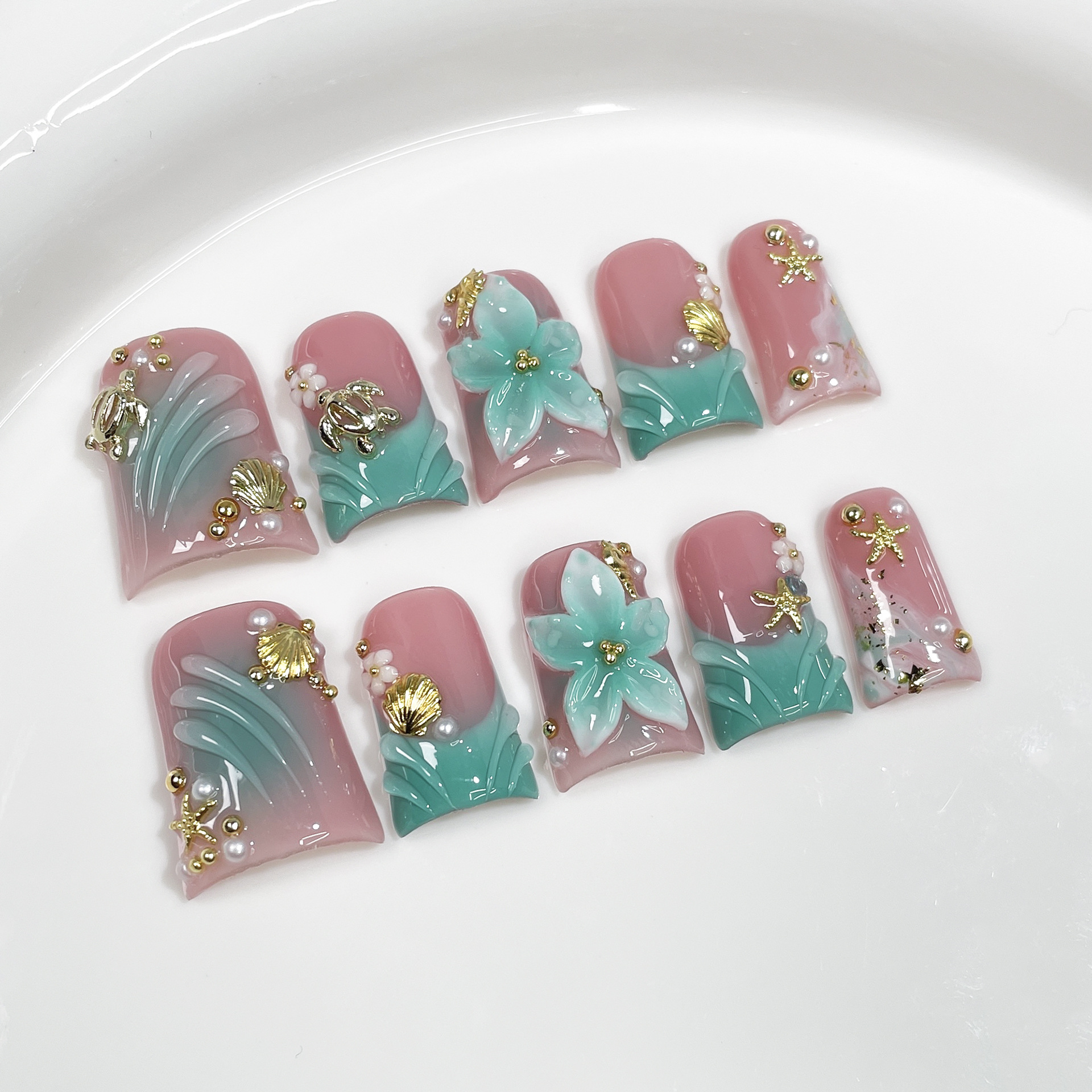10 Stück künstliche Nägel im O – Pressed Flower Art Bewertung und Preis