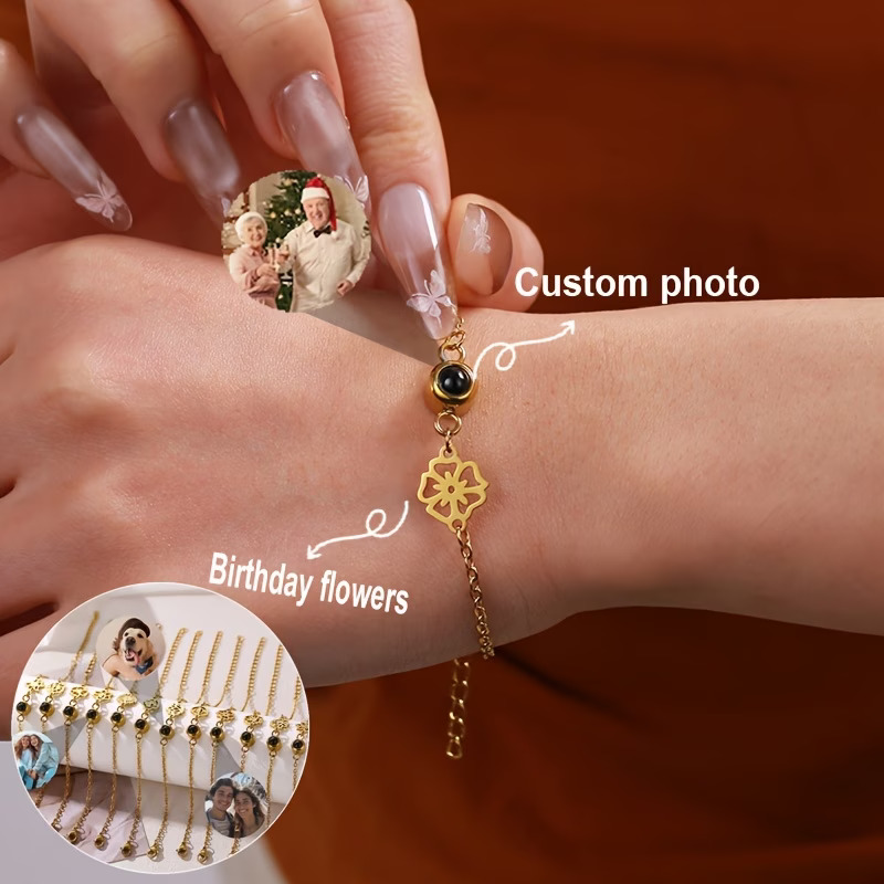 Personalisiertes Foto-Armband  – Birth Flower Necklace Bewertung und Preis