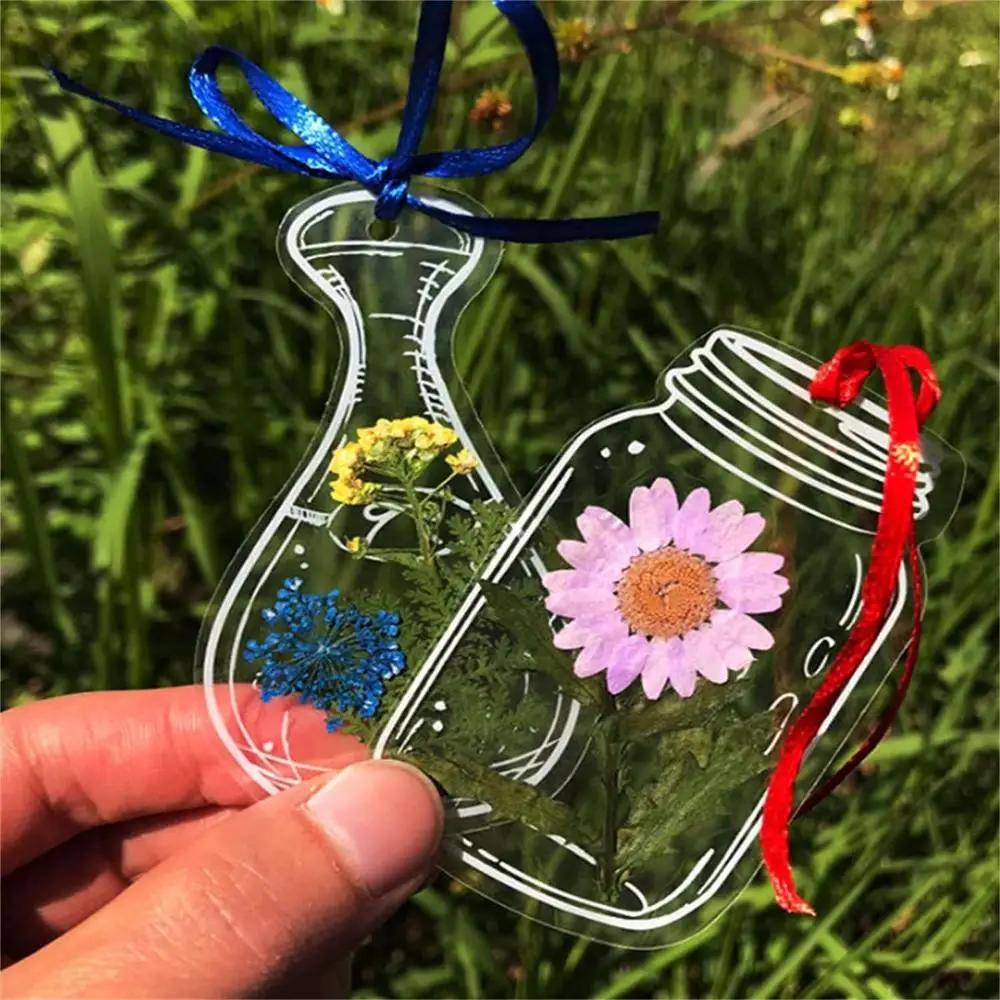 Wunschflaschenmuster, gepresst – Dried Flower Bookmark Bewertung und Preis