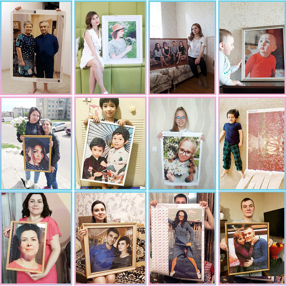 HUACAN Komplette Kits Diamant  – Photo Mosaic Print Bewertung und Preis