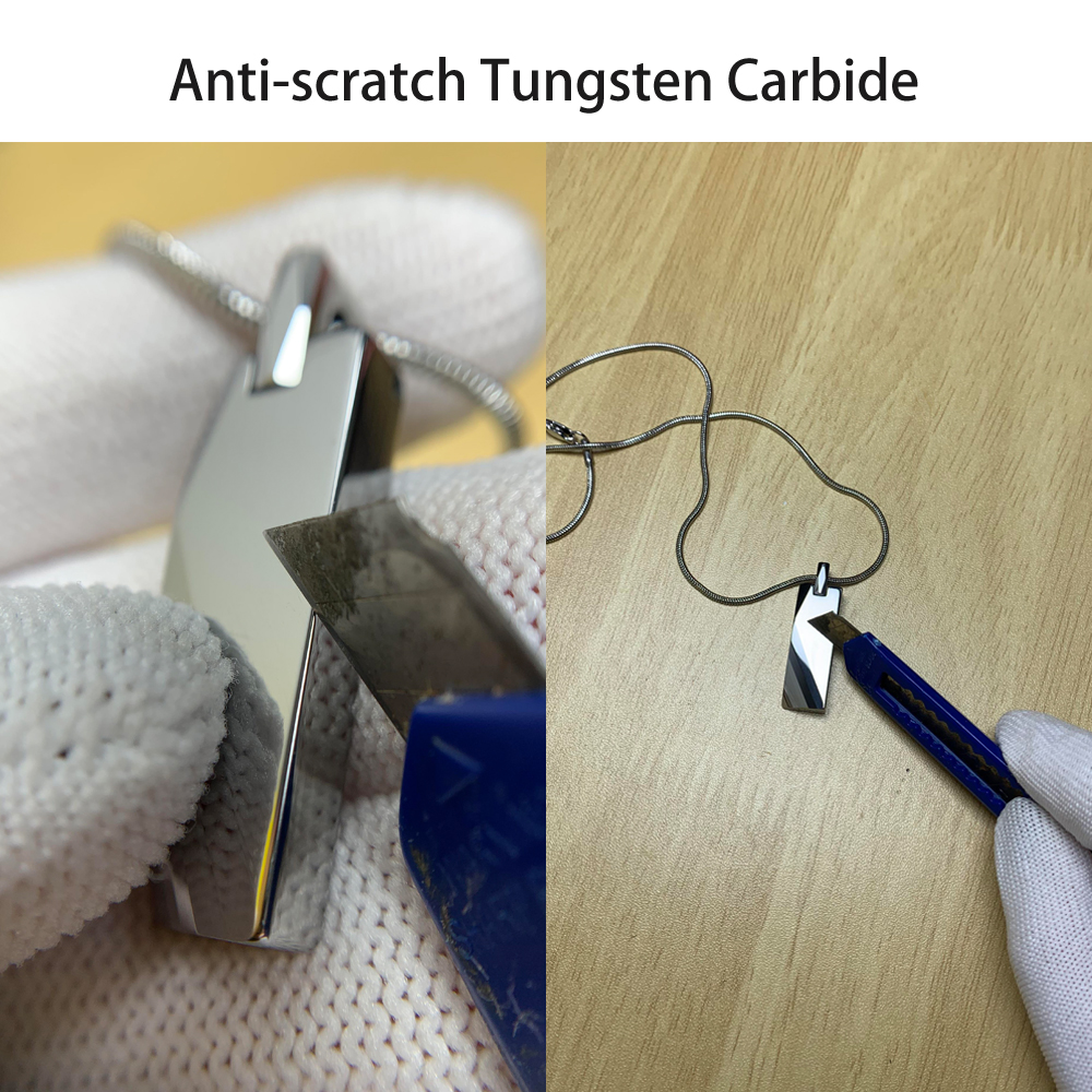 Wolfram karbid Anhänger Männer – Name Necklace Custom Bewertung und Preis