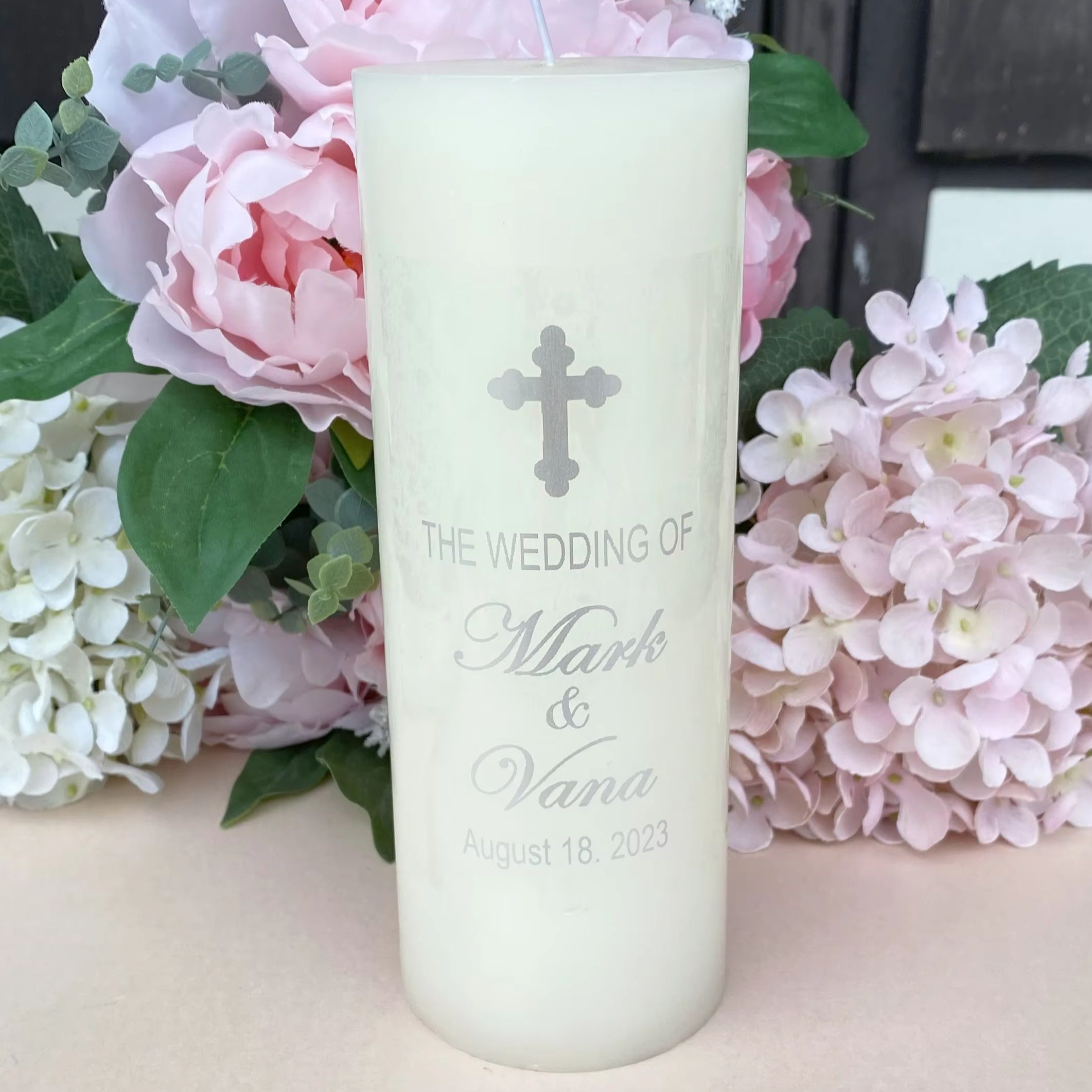 Silberne personalisierte Kerze – Personalised Candle Label Bewertung und Preis