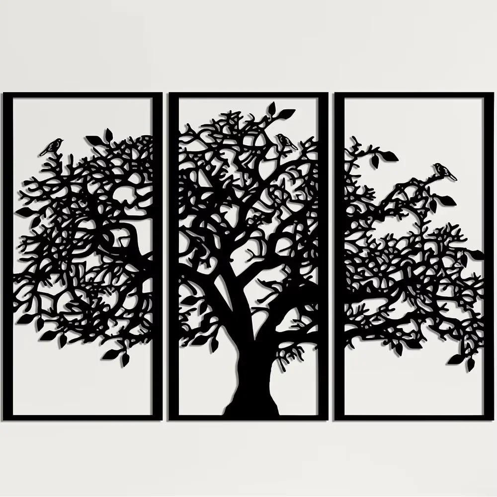3-teilige Familienstammbaum-Wa – Family Tree Print Bewertung und Preis