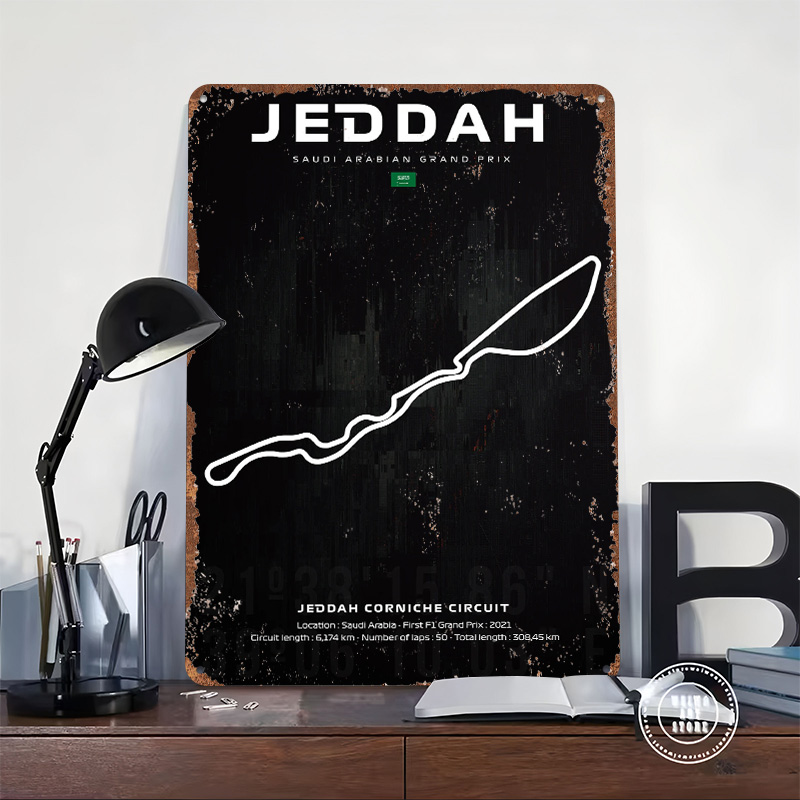 Jeddah Circuit Karten-Poster,  – Custom Map Poster Bewertung und Preis