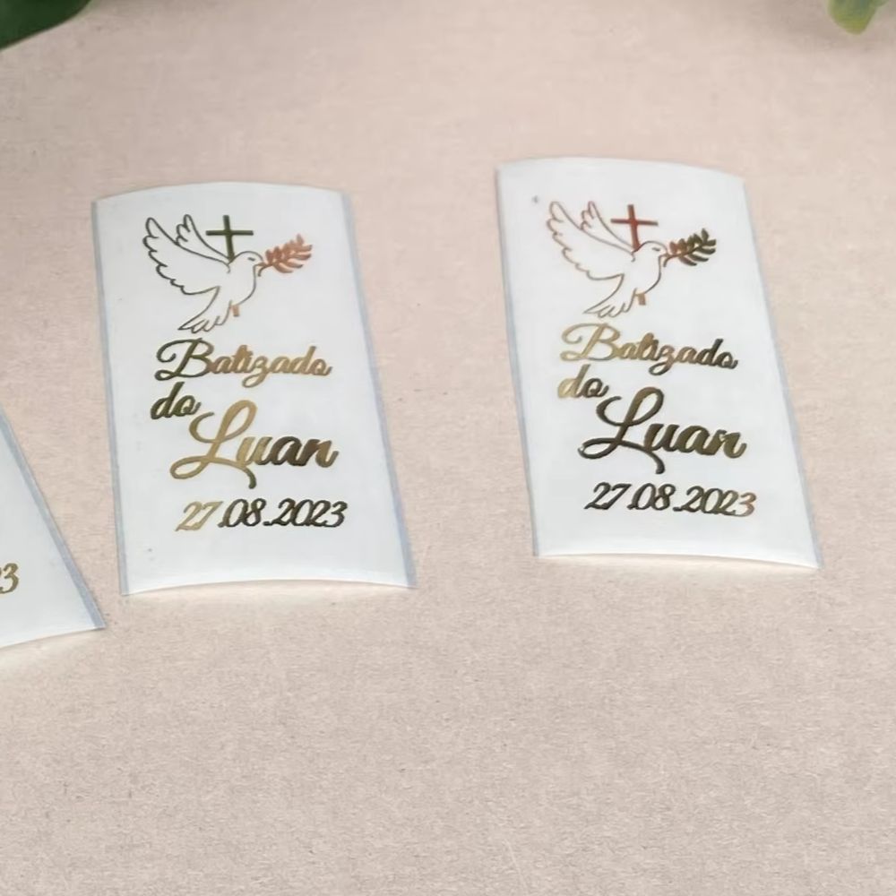 10 personal isierte meine Tauf – Personalised Candle Label Bewertung und Preis
