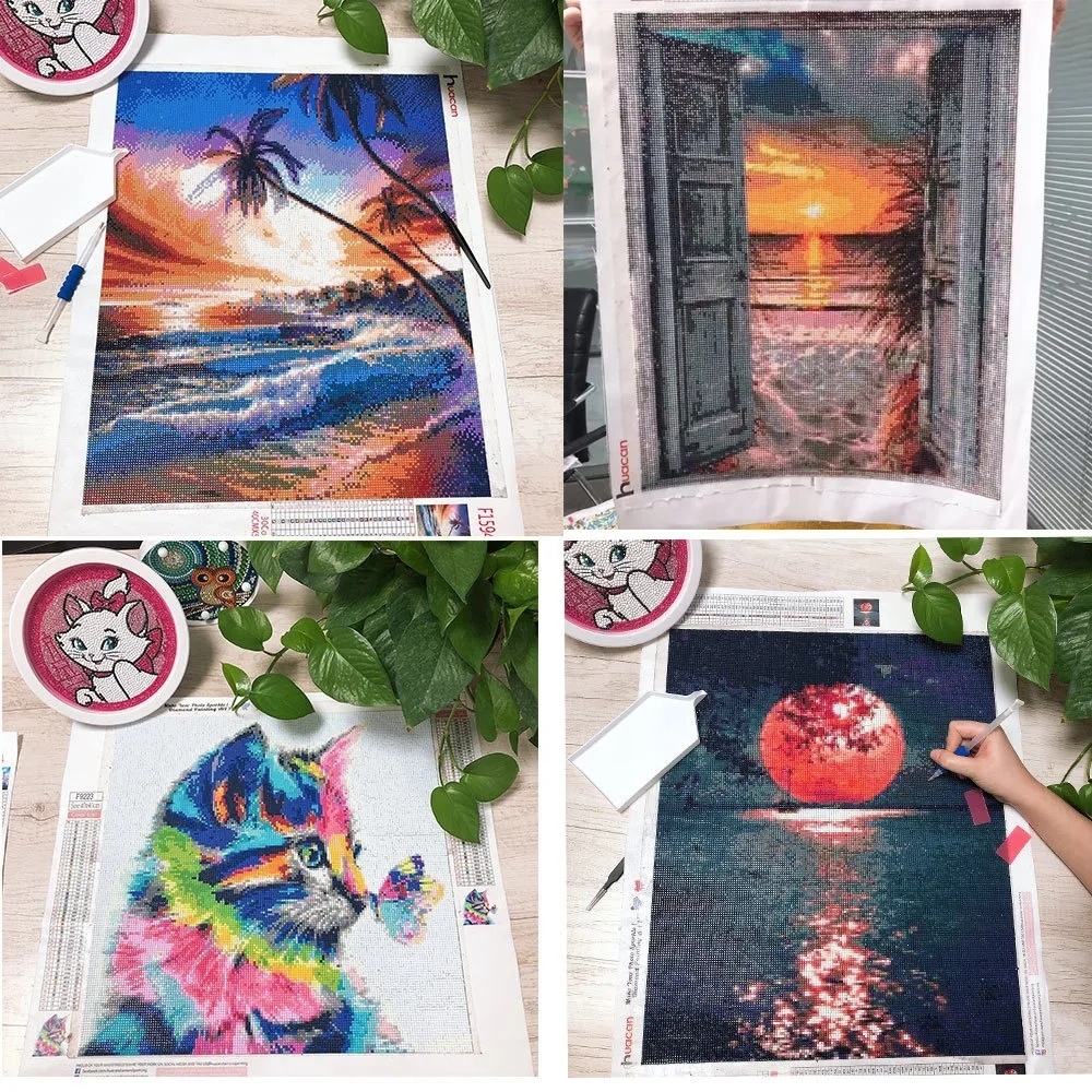 Huacan DIY Diamant Malerei Geh – Photo Mosaic Print Bewertung und Preis