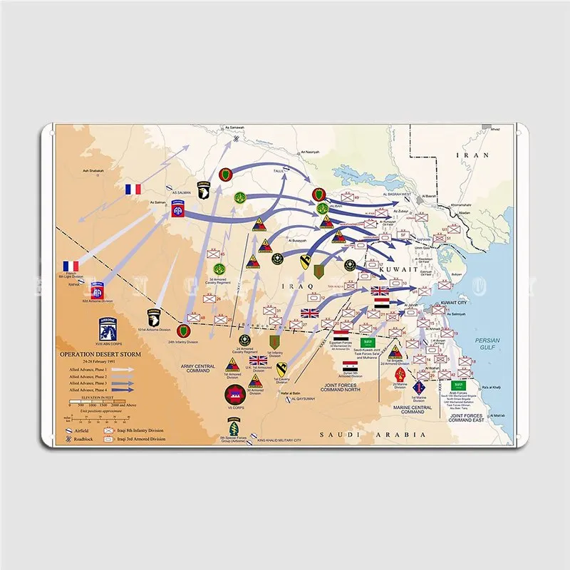 Operation Desert Storms Ground – Custom Map Poster Bewertung und Preis