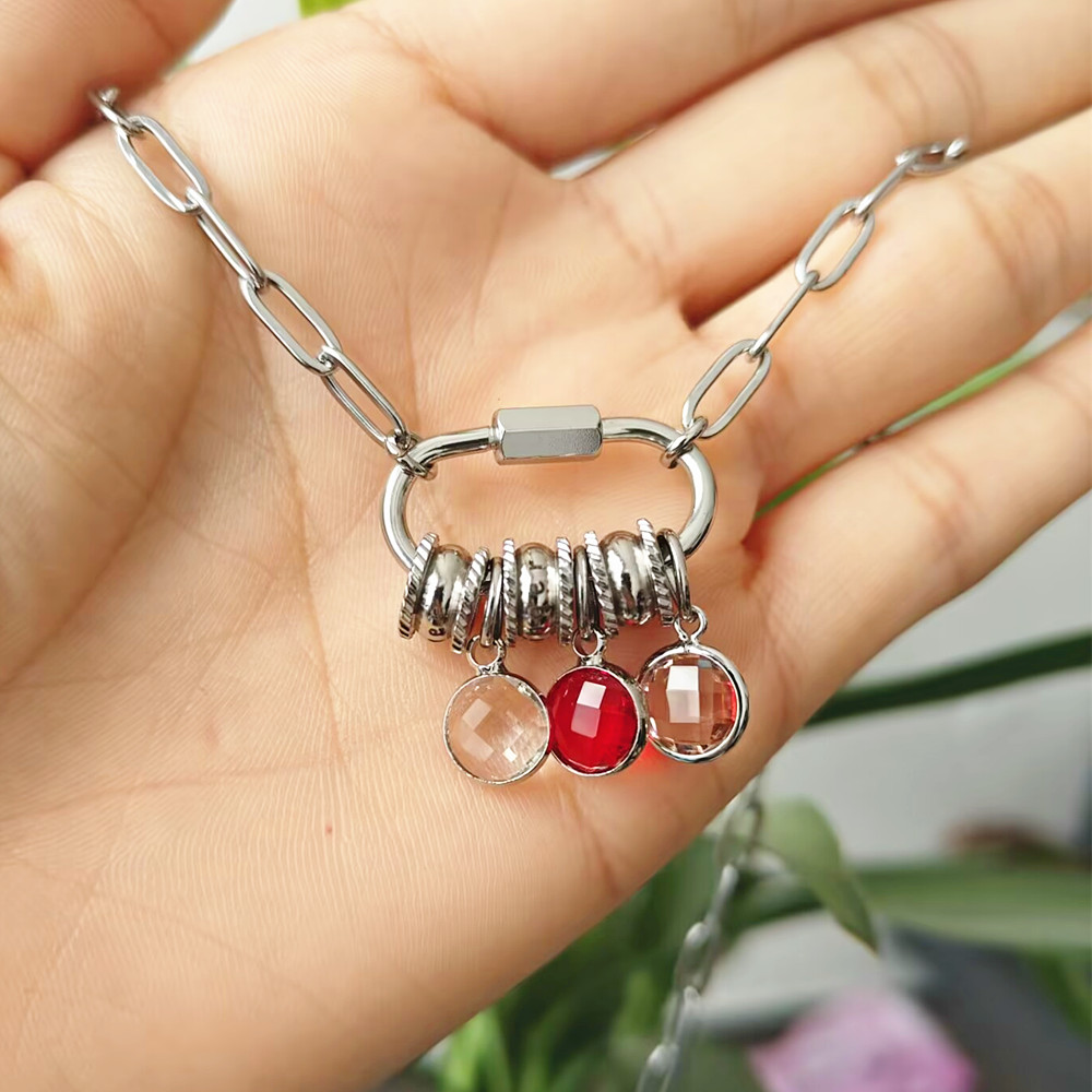 Benutzerdefinierte Karabiner N – Birth Flower Necklace Bewertung und Preis