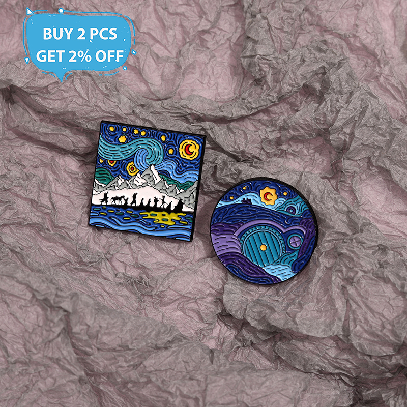 Nachthimmel Ölgemälde Emaille  – Custom Night Sky Bewertung und Preis