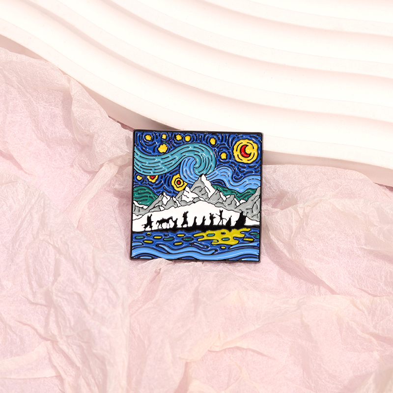 Nachthimmel Ölgemälde Emaille  – Custom Night Sky Bewertung und Preis