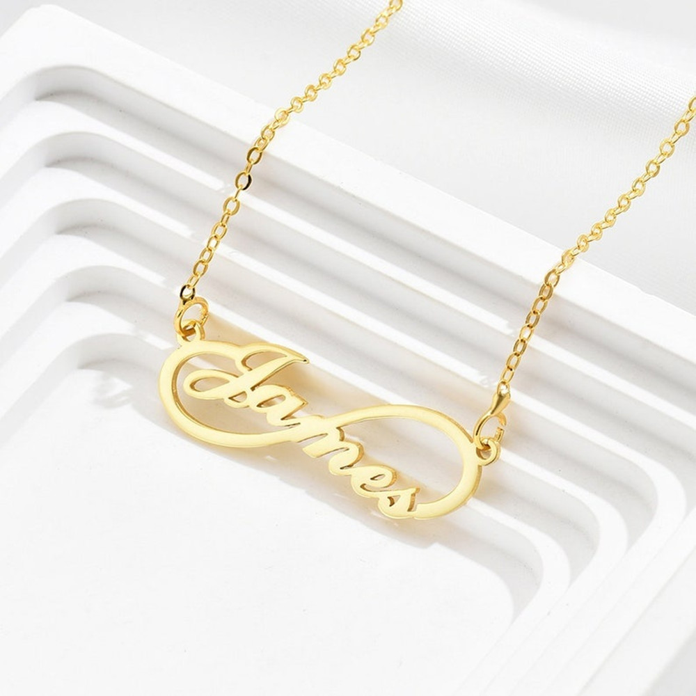Personalisierte Infinity-Namen – Birth Flower Necklace Bewertung und Preis