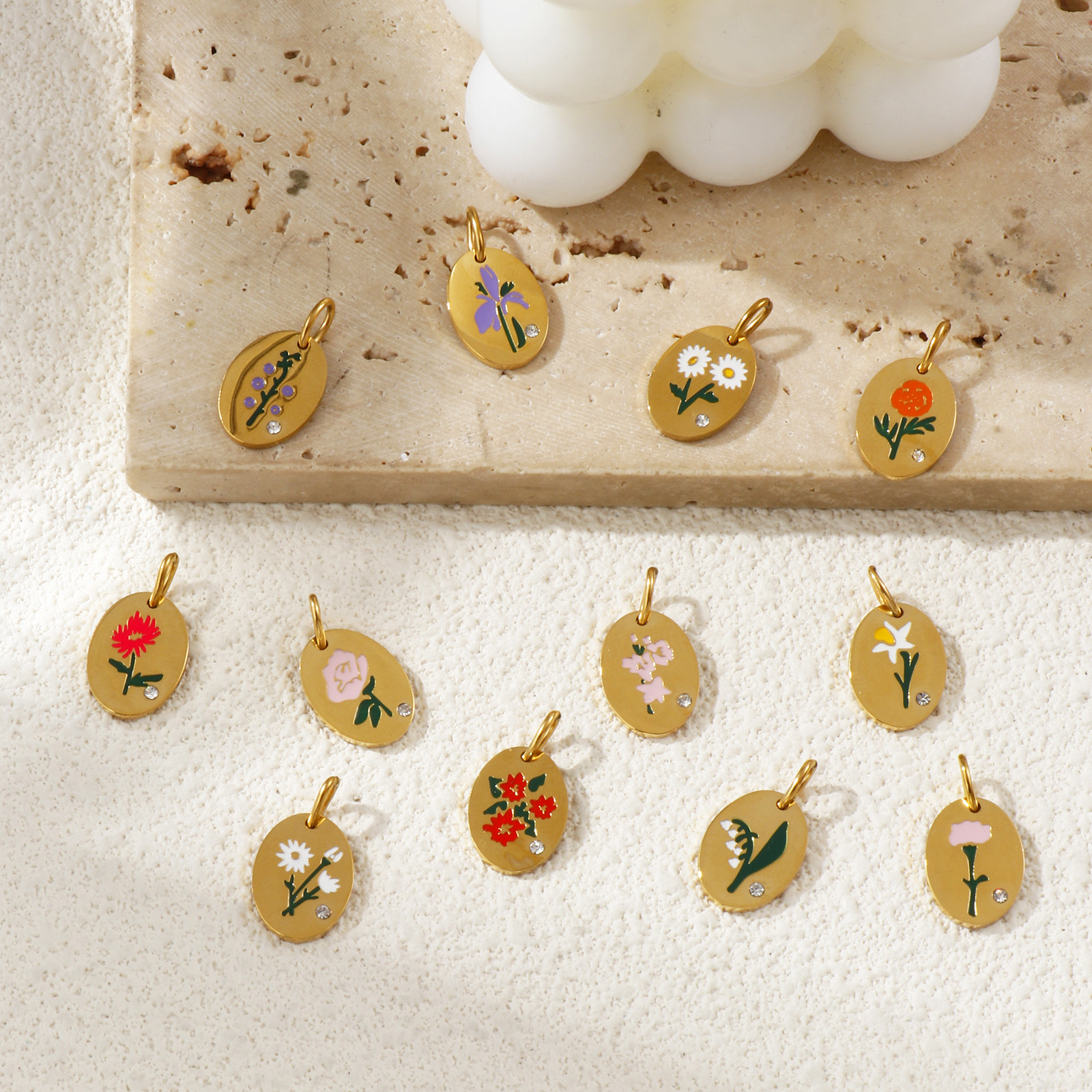 1 Stück 304 Edelstahl Geburtsm – Birth Flower Necklace Bewertung und Preis