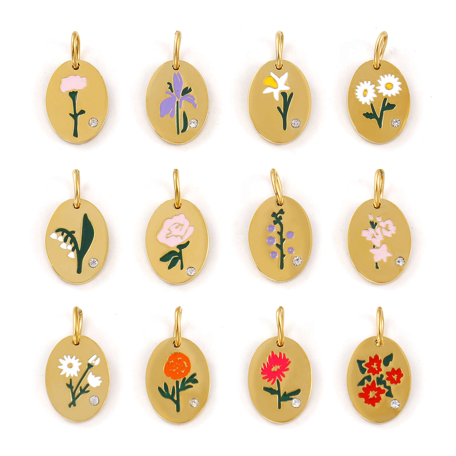 1 Stück 304 Edelstahl Geburtsm – Birth Flower Necklace Bewertung und Preis