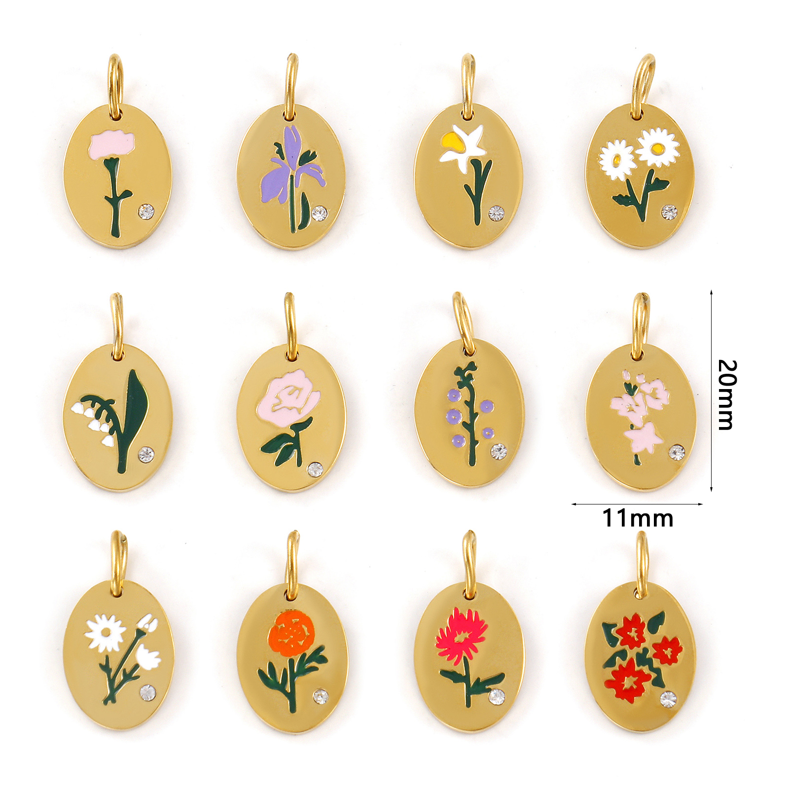 1 Stück 304 Edelstahl Geburtsm – Birth Flower Necklace Bewertung und Preis